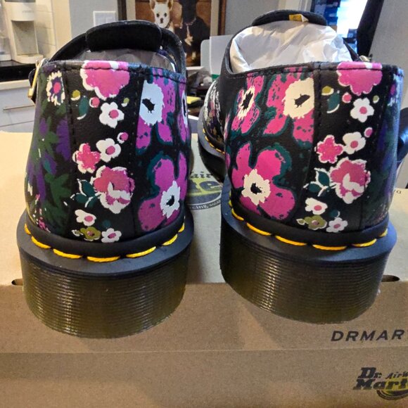 Dr. Martens 8065 Mary Jane Vintage Floral Leather Shoes 31187038 Women's Size 6 - Picture 6 of 15